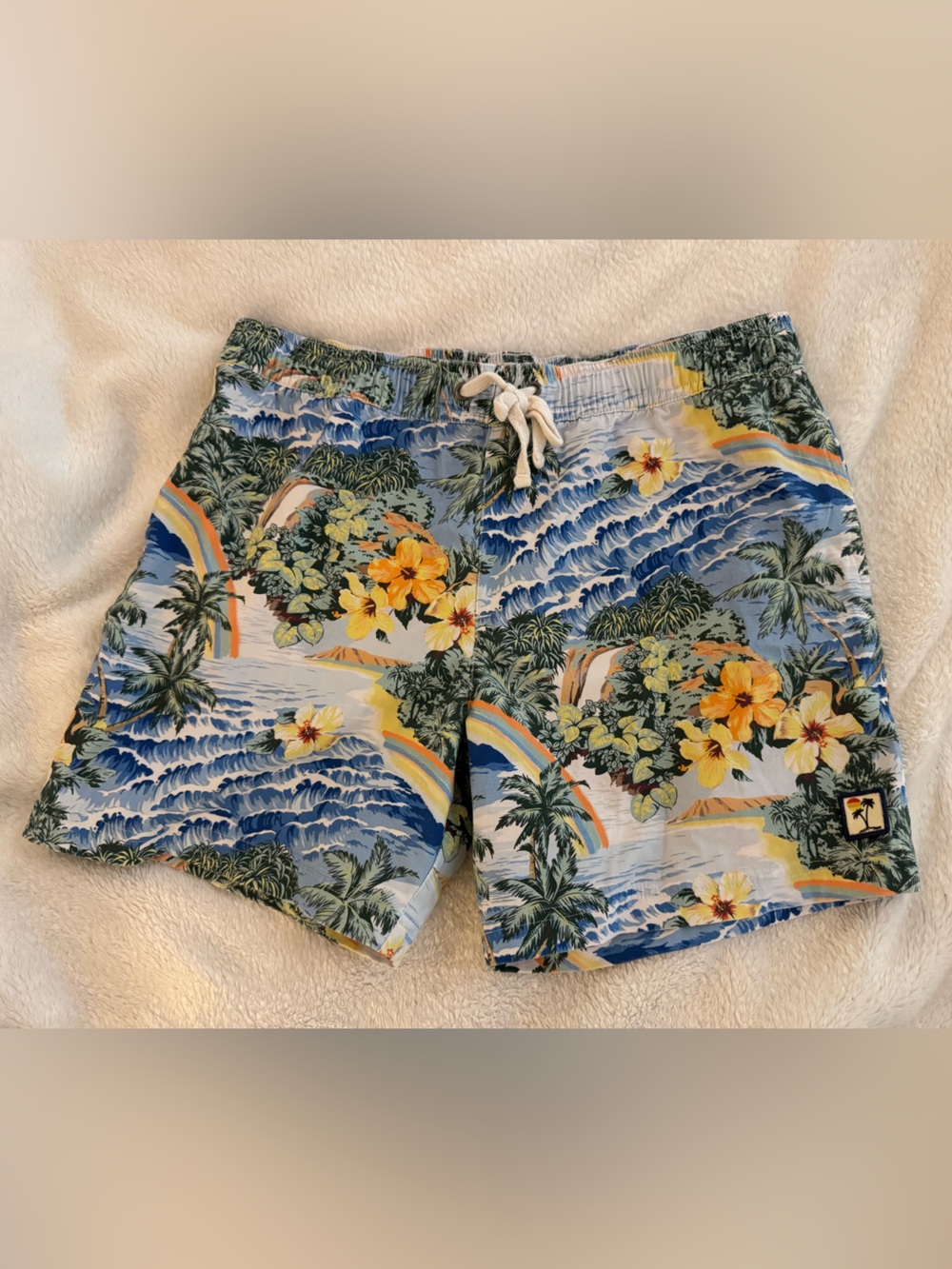 Marine Layer Men’s Hawaiian Tropical Print Shorts Size Men’s Medium VGUC